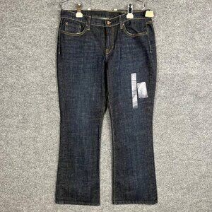 NEW $69 Gap Denim Jeans Boot Cut Stretch Women’s dark wash‎ Low Rise Size 12A